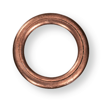 Copper sealing ring (filler ring) 14x21x2
